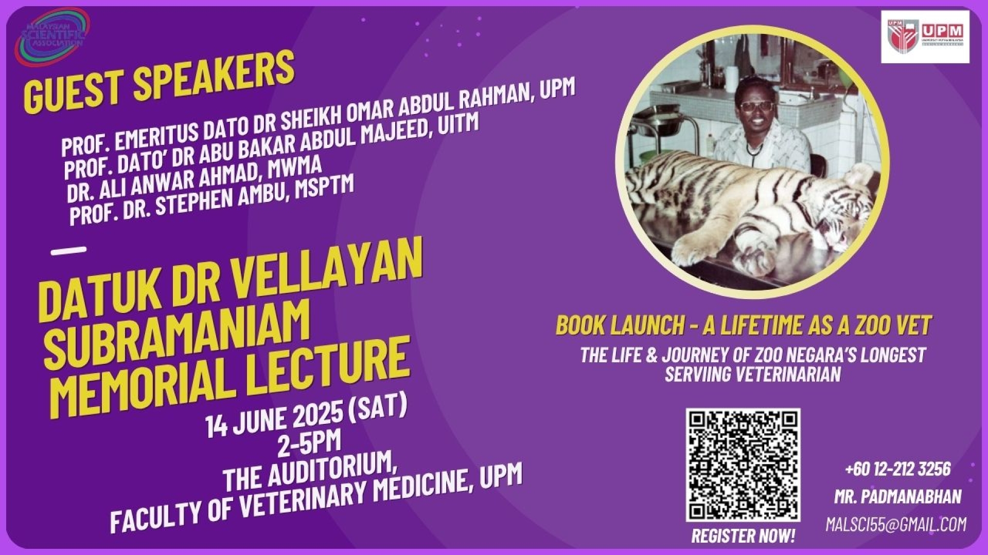 Dr. Vellayan Subramaniam Book Launch & Memorial Lecture 2025		